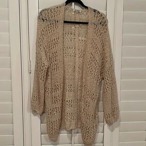 Rag Poets M / L Crochet Sweater | Beige